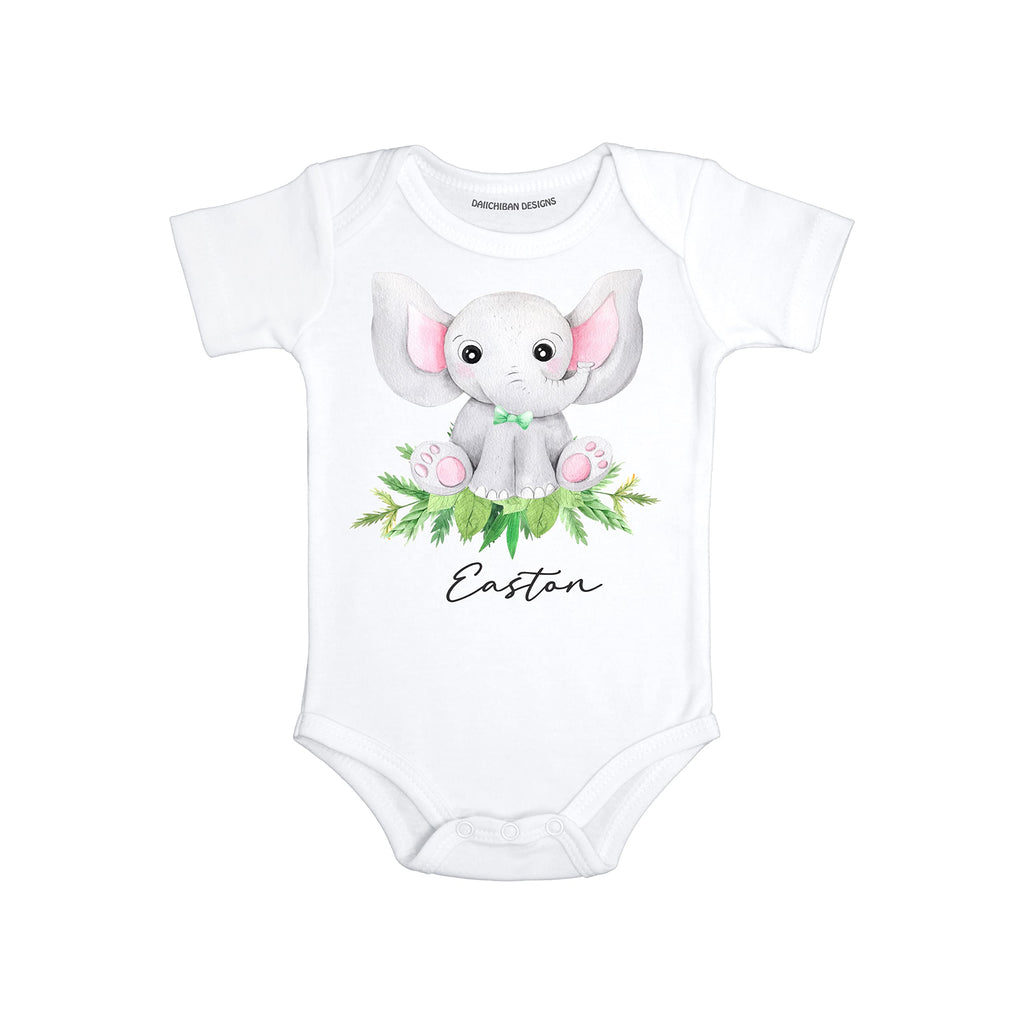 Daiichiban Designs Personalized baby gifts with name Elephant baby shower gifts for boys