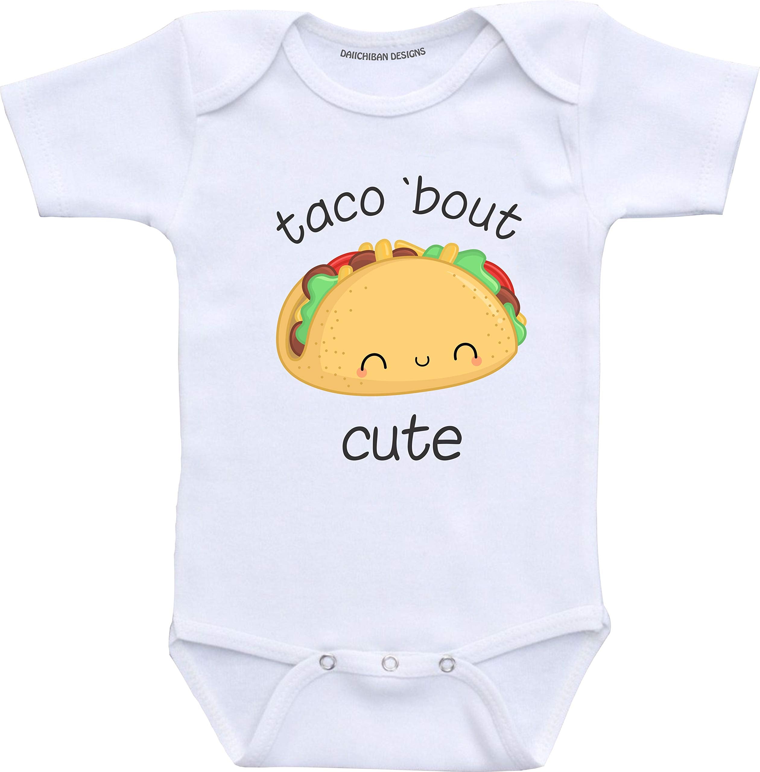 Daiichiban Designs Funny baby clothing Taco bout cute humorous baby clothes infant bodysuits