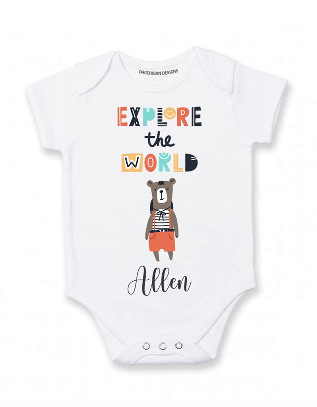 Personalized baby clothes for boys with name Lion baby outfit boy