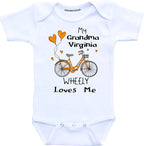 Daiichiban Designs Personalized Grandma baby clothes granddaughter grandson gifts