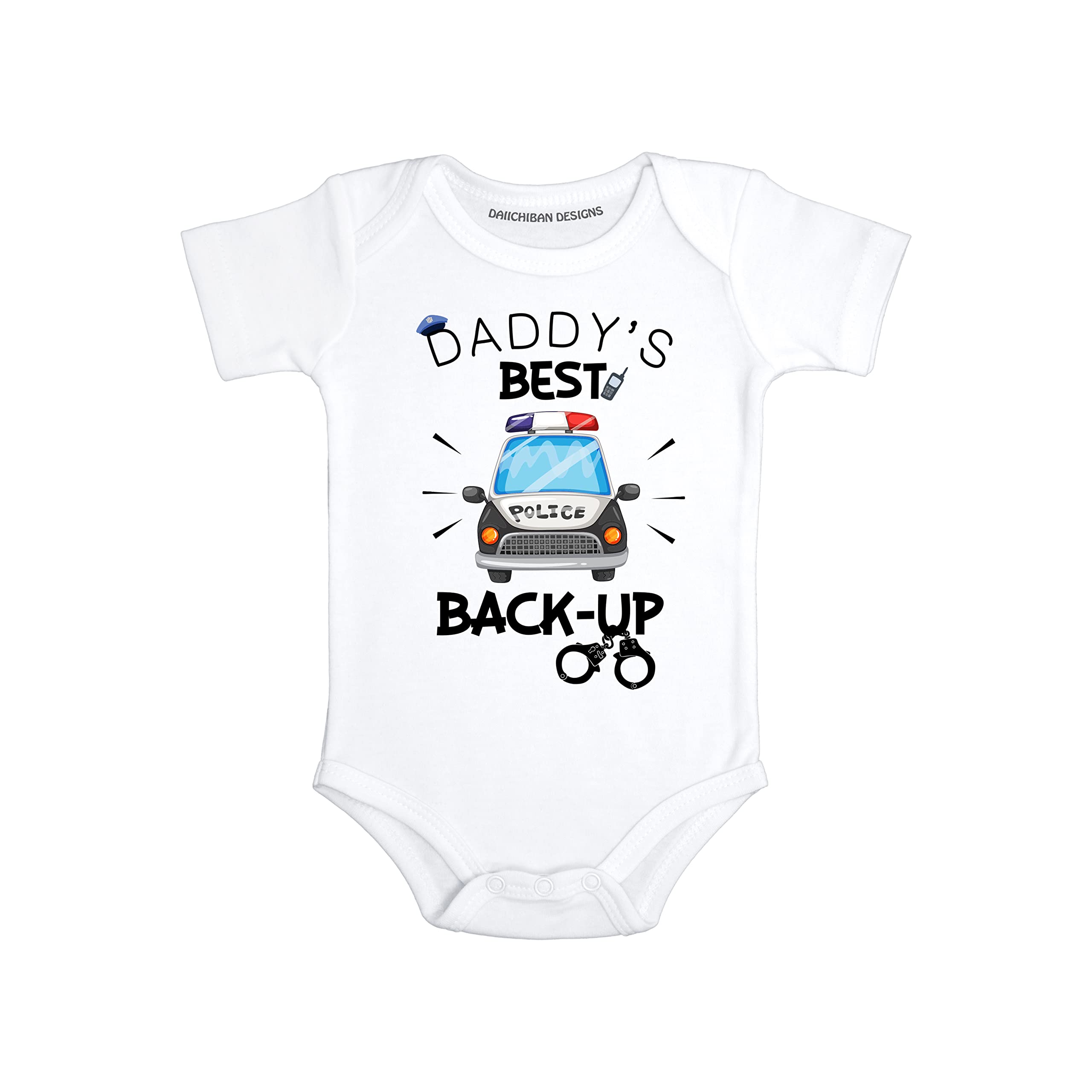Daddys Backup Police outfit for baby boys