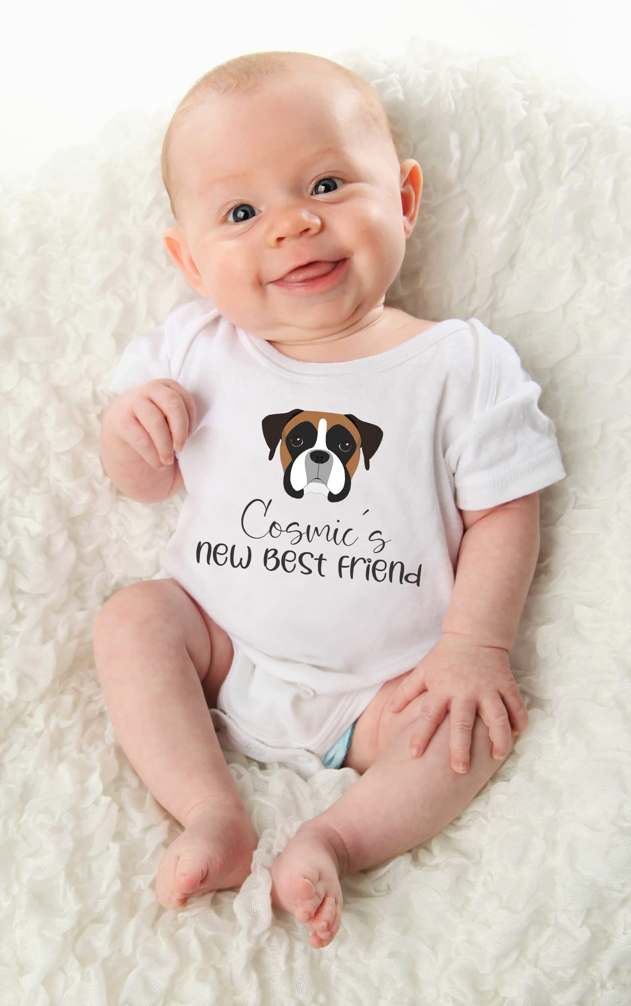Personalized Dog baby gifts Boxer baby clothes