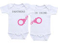 Daiichiban Designs Partners in Crime Twin baby clothes