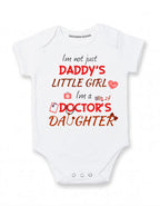 Daiichiban Designs Dad is a doctor baby clothes romper bodysuits