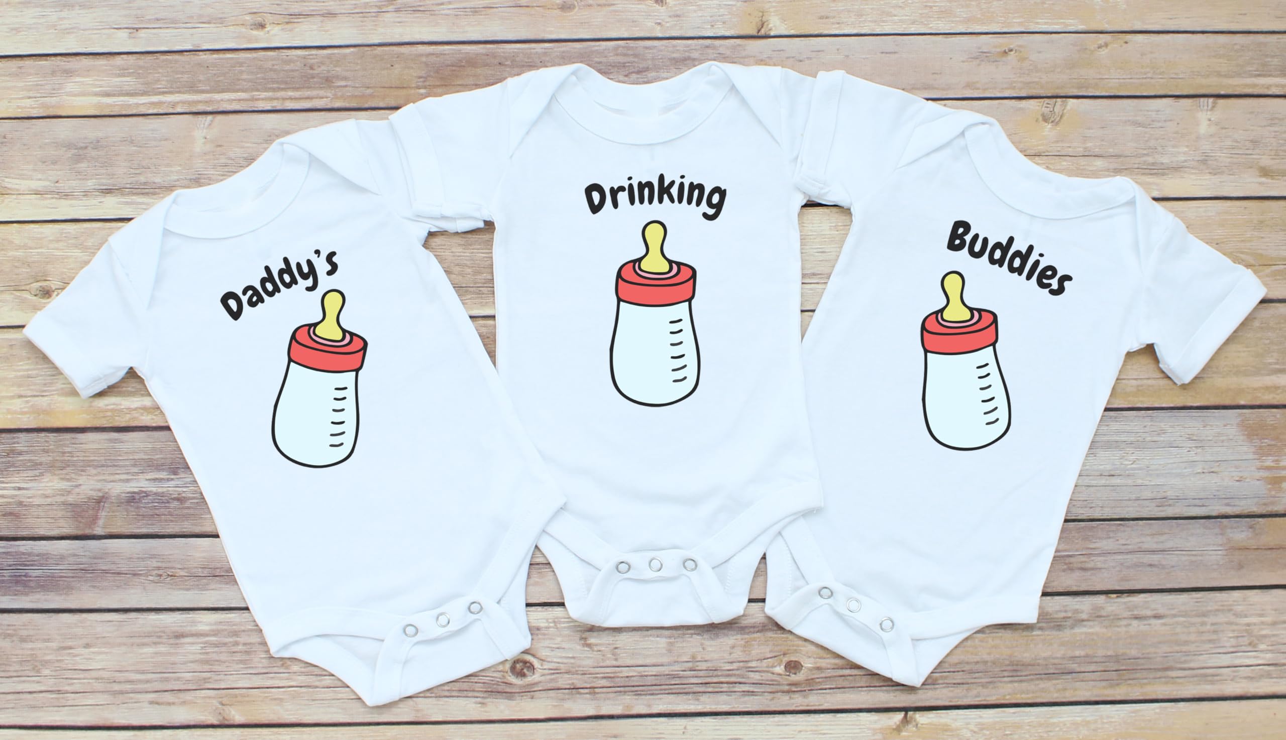 Daiichiban Designs Triplets baby gifts infant bodysuits