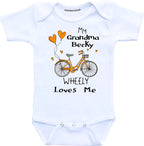 Daiichiban Designs Personalized Grandma baby clothes granddaughter grandson gifts