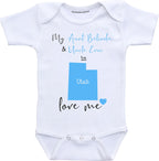 Daiichiban Designs Aunt and Uncle baby gifts Customizable South Dakota baby clothes