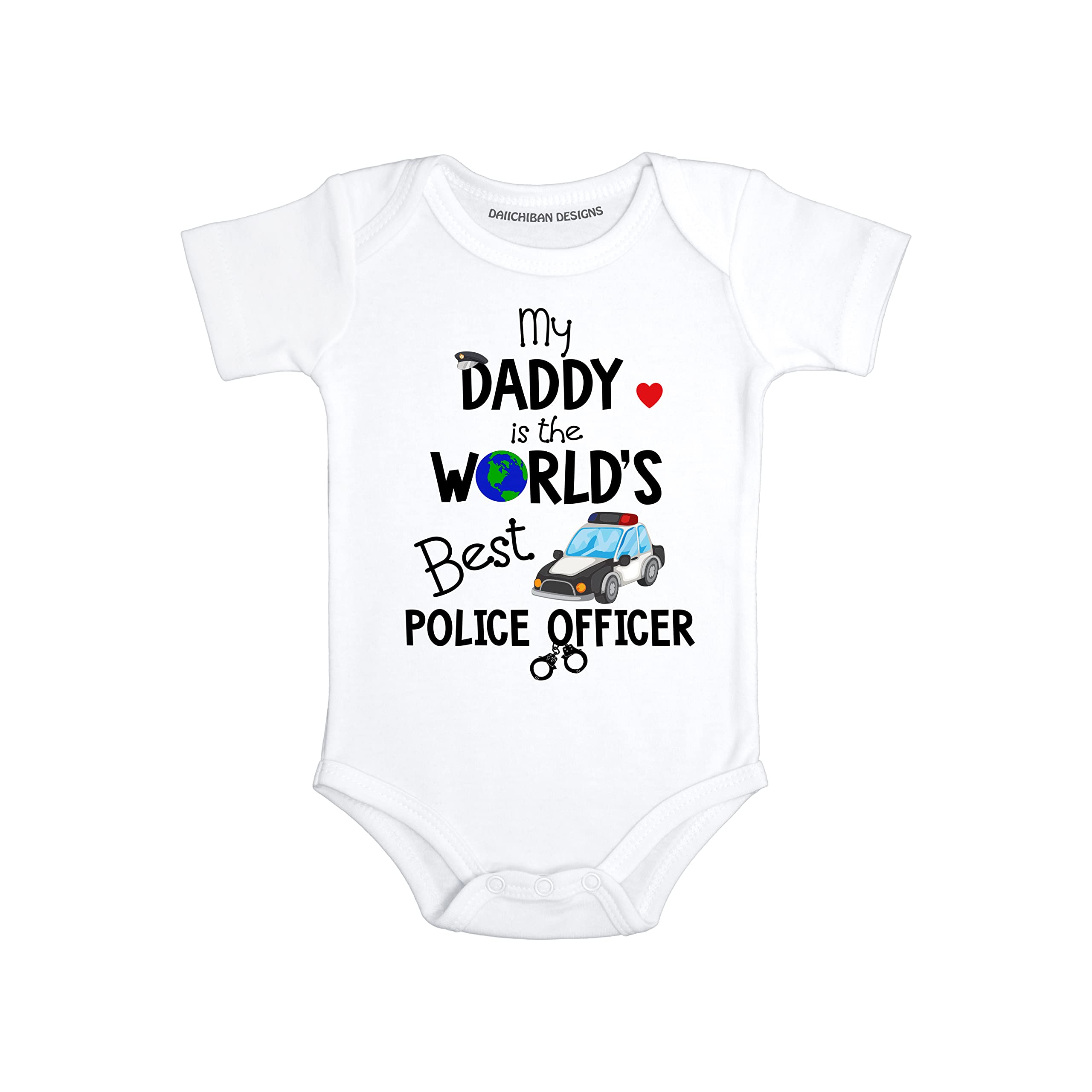 Daddy Police officer baby clothes