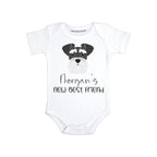 Personalized Dog baby clothes Schnauzer baby gifts