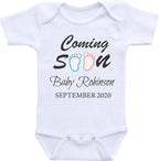 Daiichiban Designs Custom Pregnancy Announcement Grandparents Coming Soon Personalized baby reveal gifts
