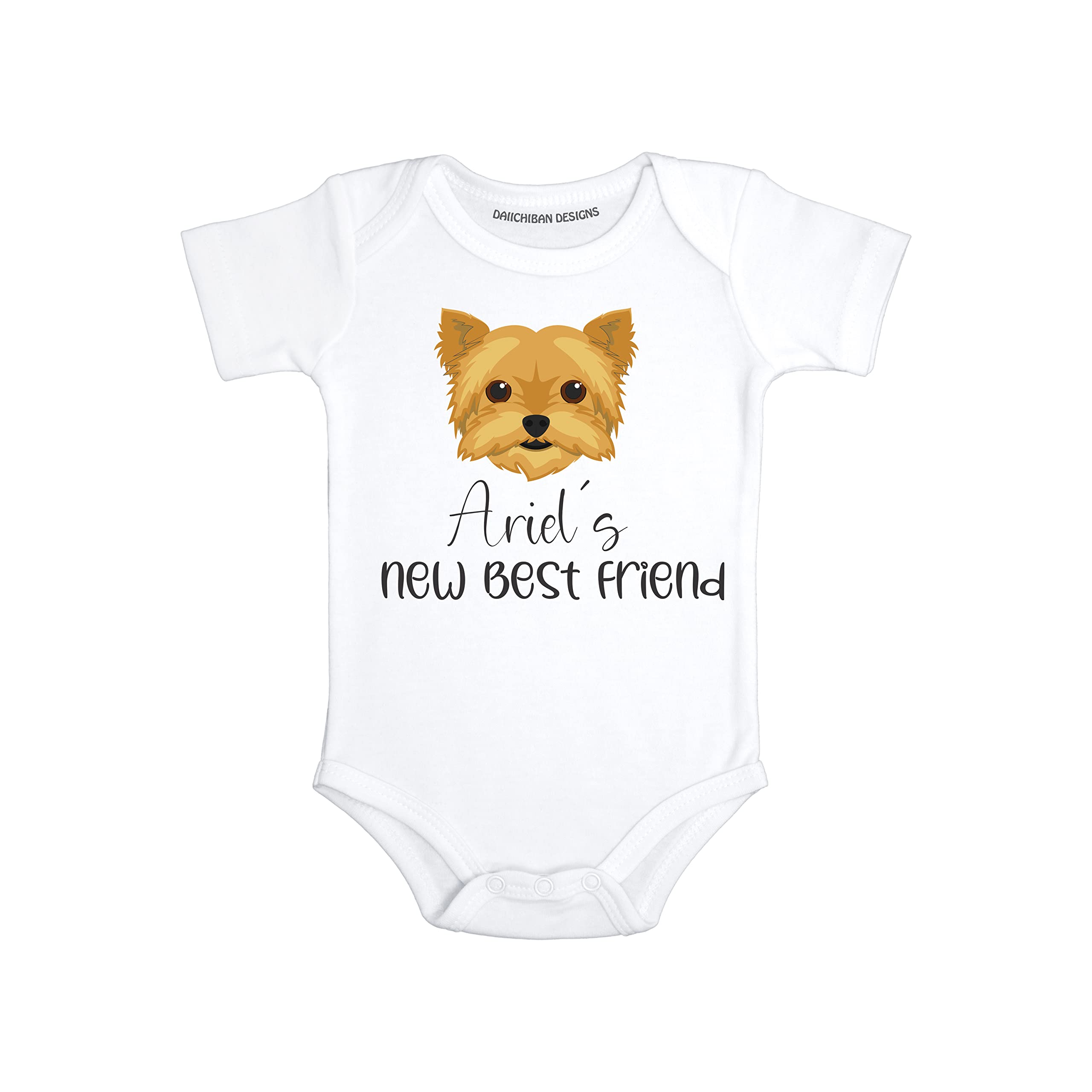 Personalized Yorkshire Terrier baby clothes Yorkie baby outfit
