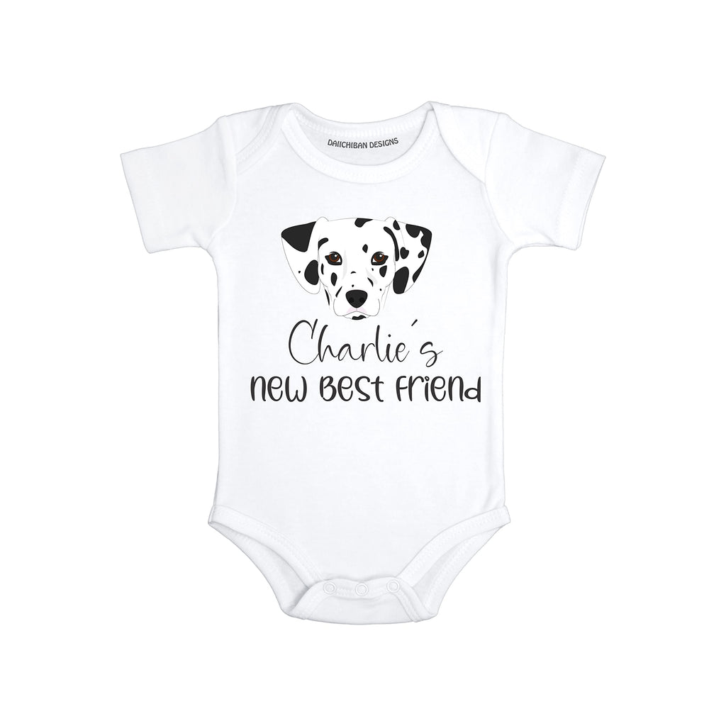 Personalized Dog baby gifts Dalmatian baby clothes