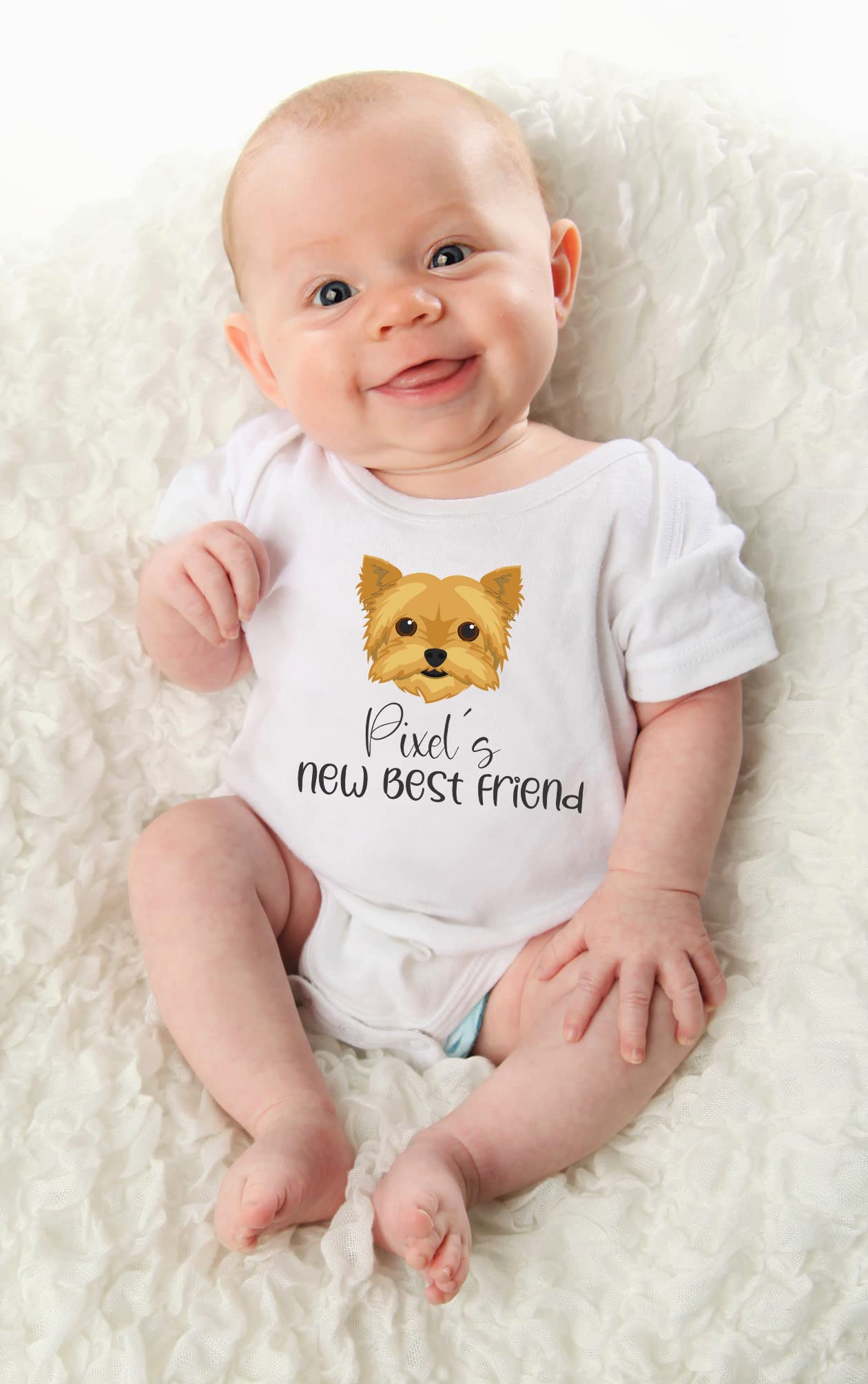 Personalized Yorkshire Terrier baby clothes Yorkie baby outfit