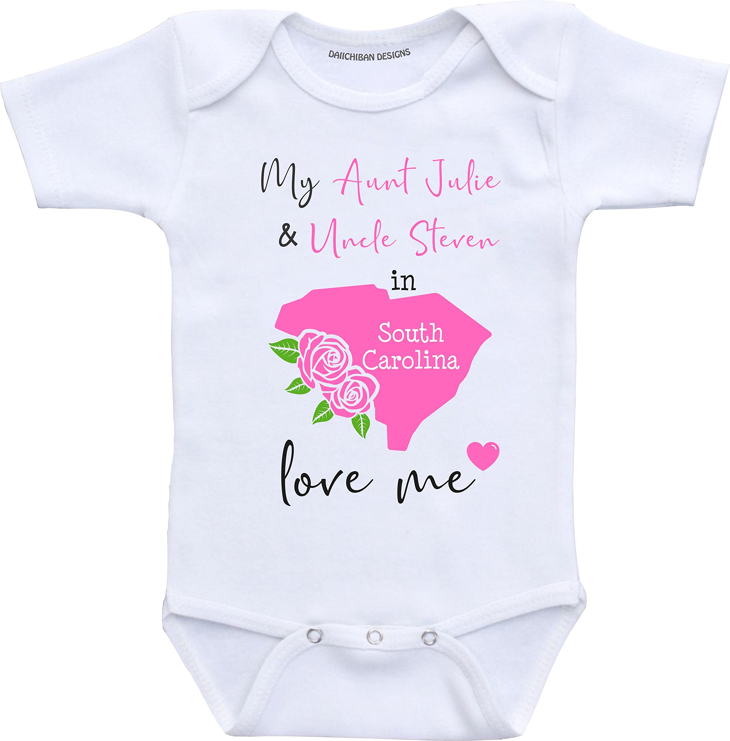 Daiichiban Designs Custom Aunt and Uncle baby gifts New York baby clothes