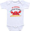 Daiichiban Designs Grandfather baby clothes My Grandpa loves me this much Papa infant bodysuit (3 months)
