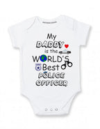 Daiichiban Designs My daddy is a police officer baby clothes