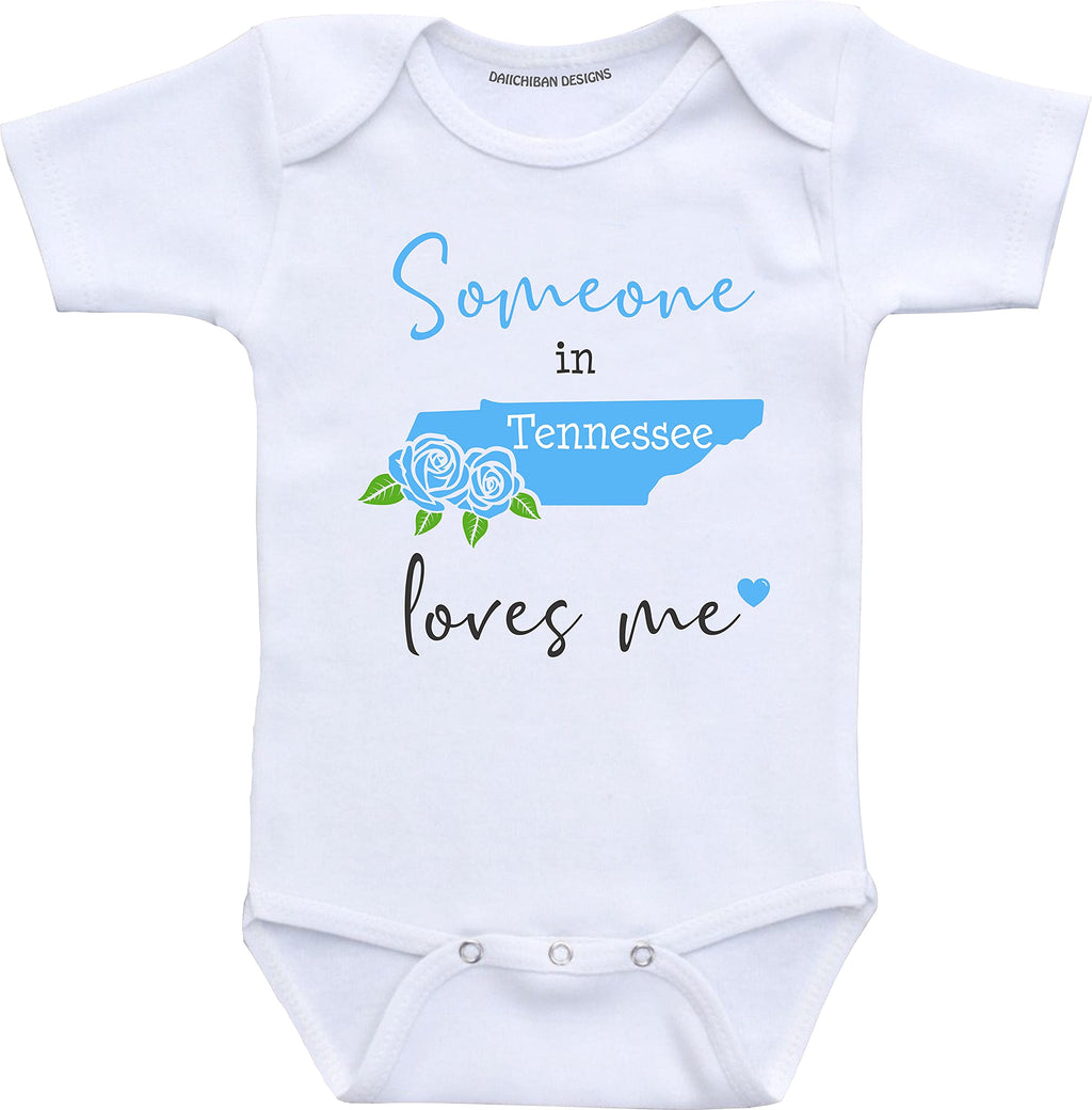 Daiichiban Designs Someone in Tennessee loves me baby clothes Custom baby gifts