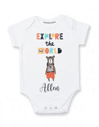 Personalized baby clothes for boys with name Lion baby outfit boy