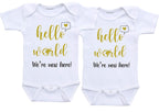Daiichiban Designs Twins baby gifts for boys twin baby clothes for girls