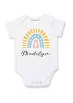 Personalized baby girl gifts with name Rainbow baby clothes girl