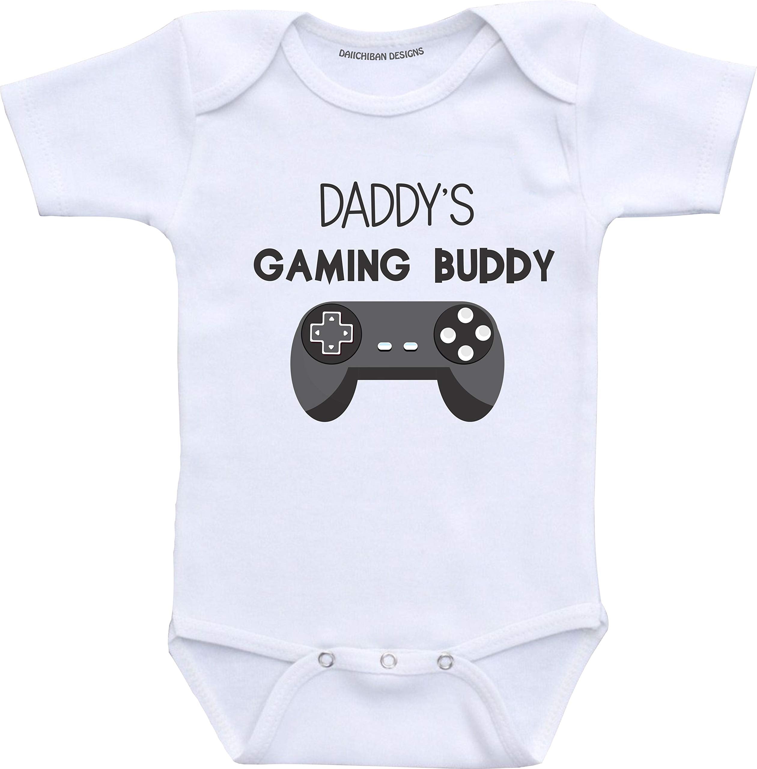 Daddys Gaming Buddy Video Game Nerdy Baby Clothes Geeky Infant Creeper