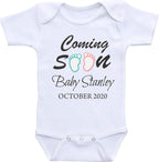 Daiichiban Designs Custom Pregnancy Announcement Grandparents Coming Soon Personalized baby reveal gifts