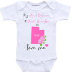 Daiichiban Designs Aunt and Uncle baby gifts Customizable Oregon baby clothes