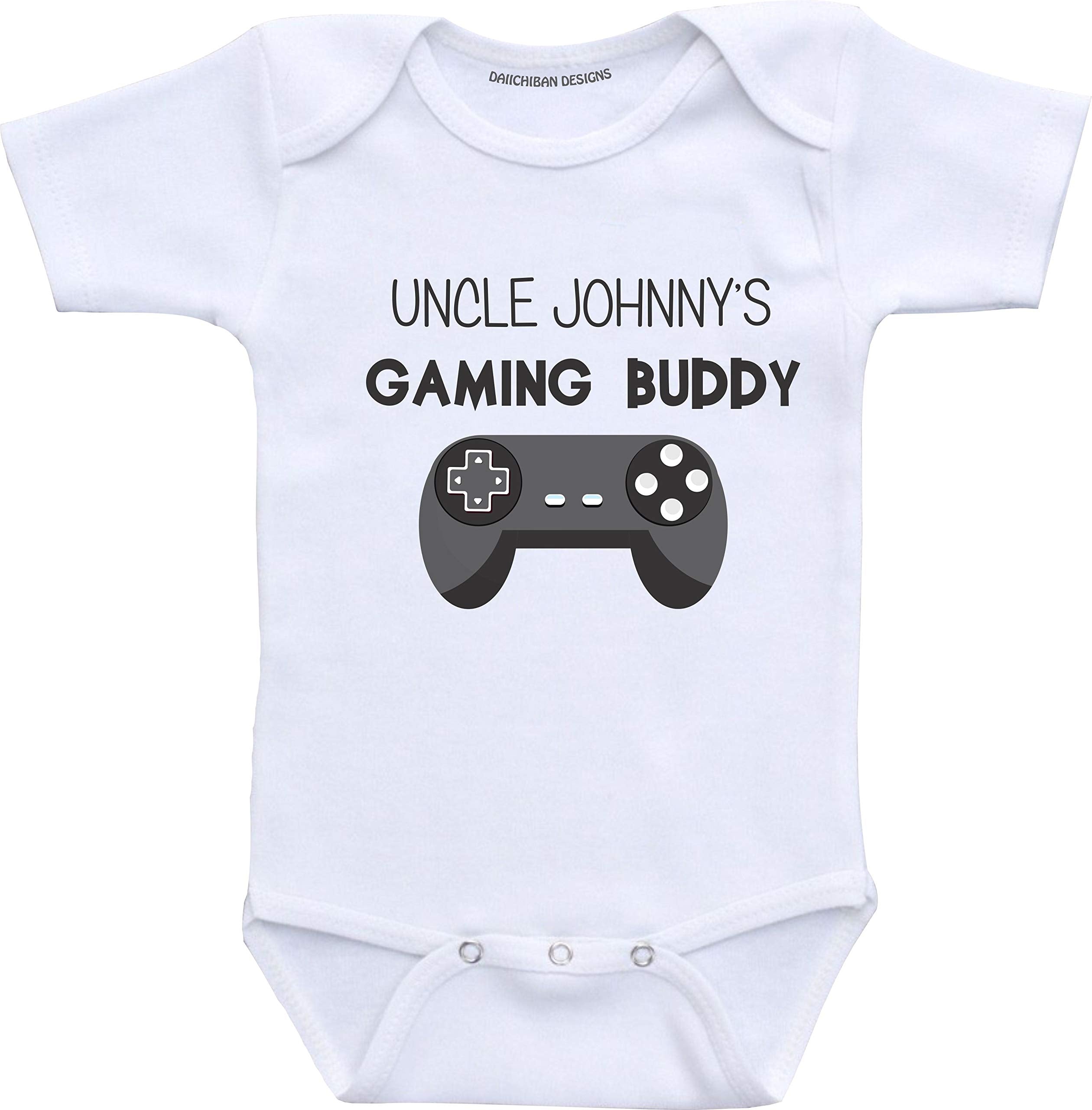 Custom Uncle Baby Clothes Gaming Buddy Infant Onesie
