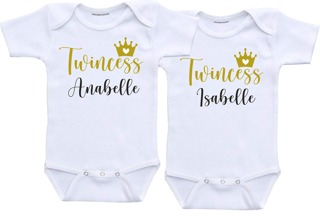 Daiichiban Designs Personalized Twin baby girls gift