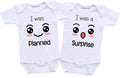 Daiichiban Designs Funny Twins baby gifts Matching boy and girl twin outfits