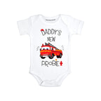 Firefighter baby clothes Daddy's New Probie Fireman baby outfit