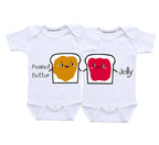 Peanut Butter and Jelly Twin Baby Outfits Gifts for Twins boy and Girl