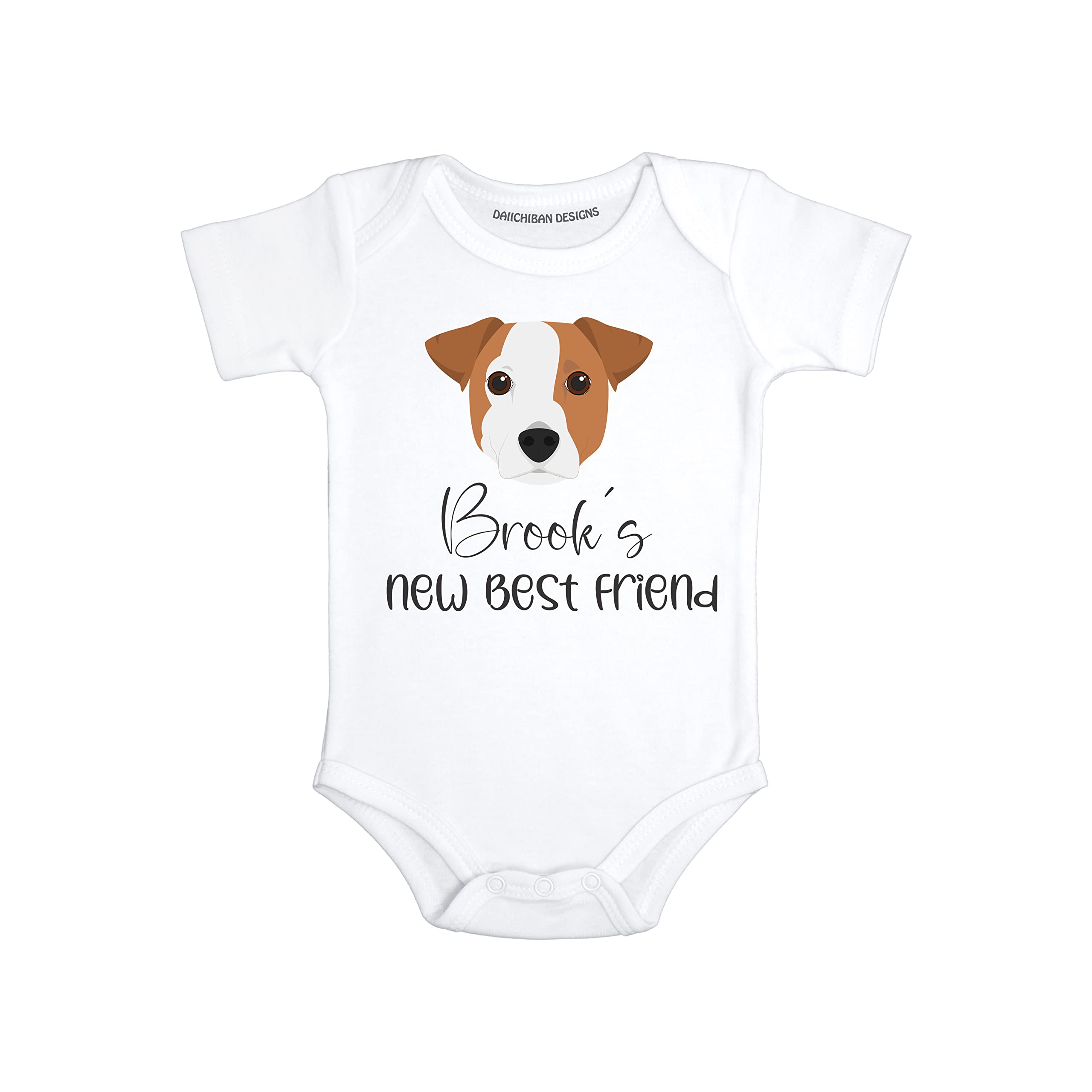 Personalized Dog baby gifts Jack Russel baby clothes