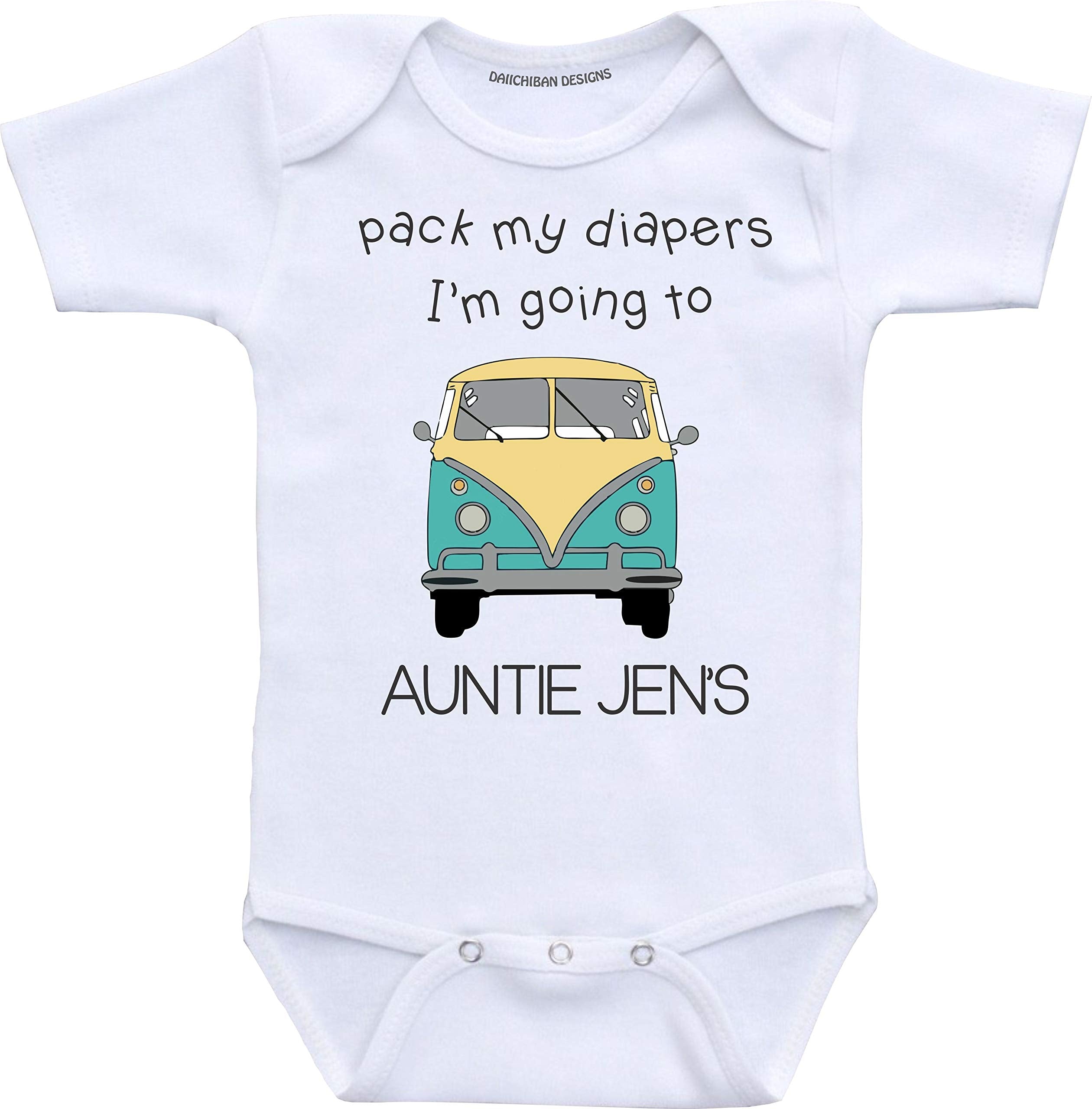 Daiichiban Designs Aunt baby clothes Custom baby gifts from Aunt