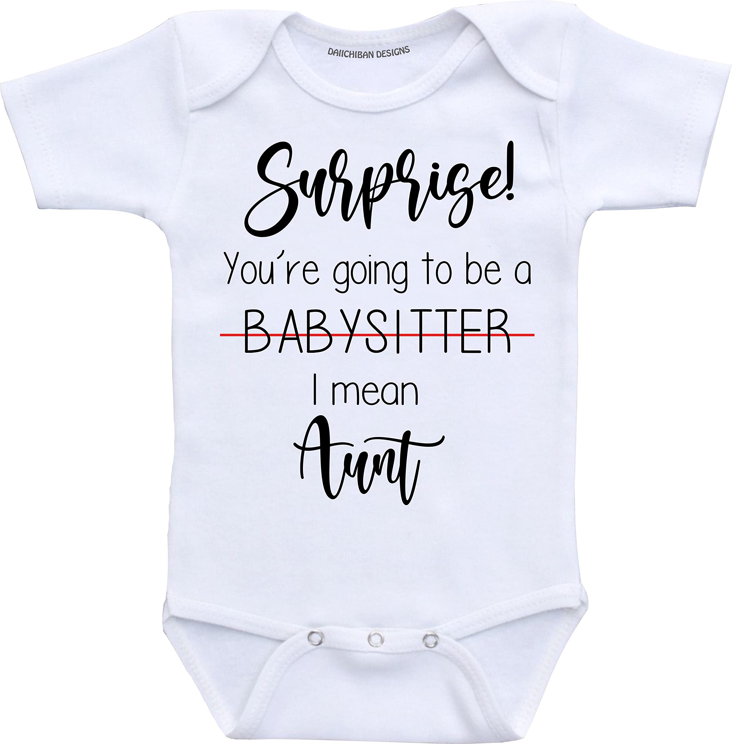 Daiichiban Designs Surprise Pregnancy Announcements for Aunt Funny baby reveal gifts