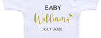 Daiichiban Designs Custom pregnancy announcement shirt baby reveal ideas