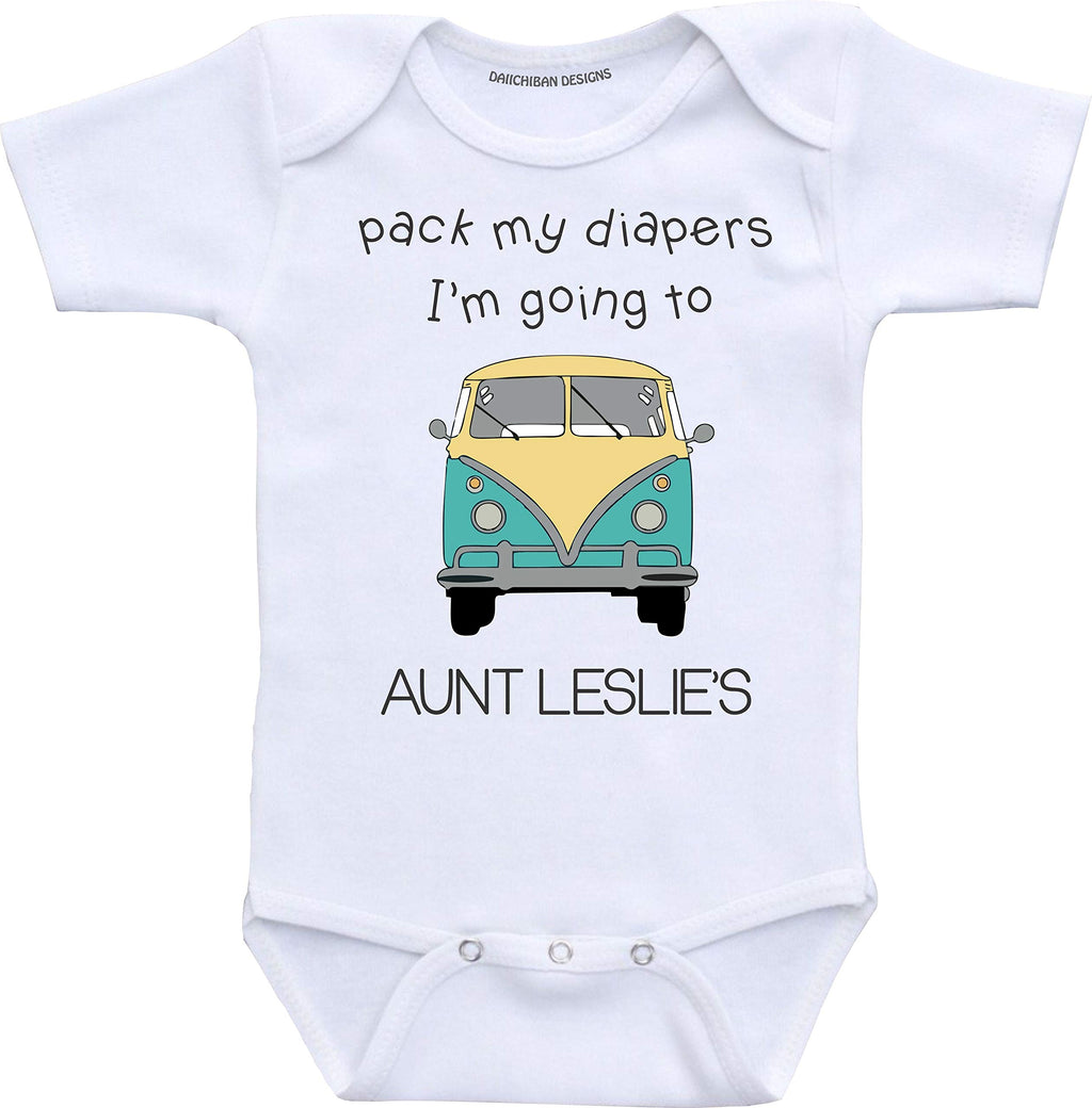 Daiichiban Designs Aunt baby clothes Custom baby gifts from Aunt