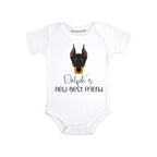 Personalized Dog baby clothes Dobermann baby gifts
