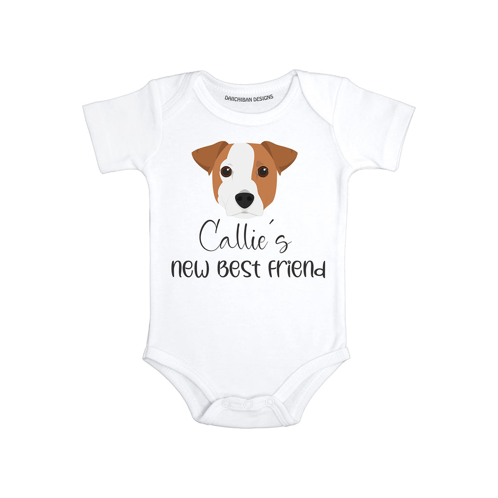 Personalized Dog baby gifts Jack Russel baby clothes
