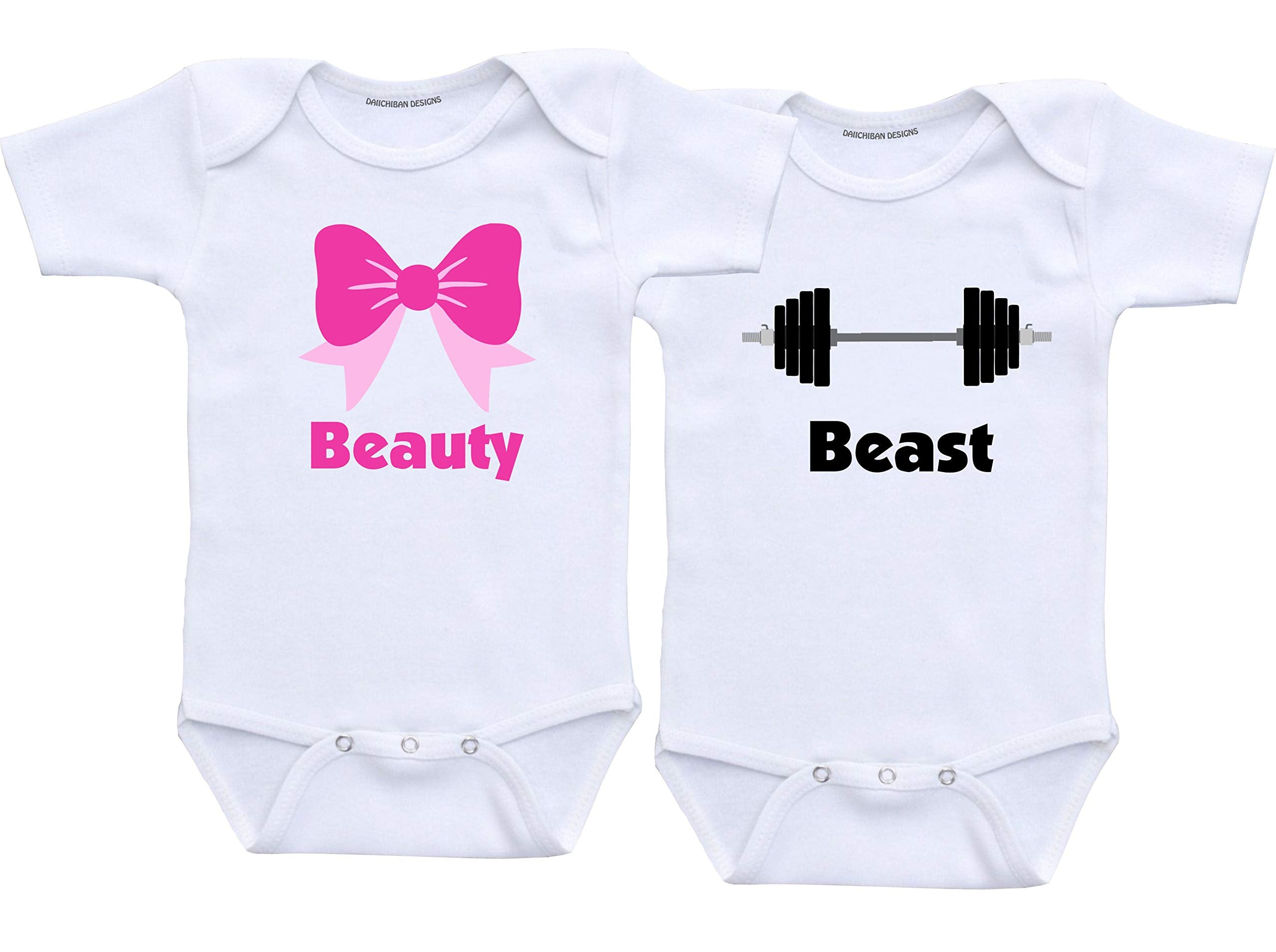 Daiichiban Designs Twin Baby Clothes boy and Girl Twins Baby Gifts