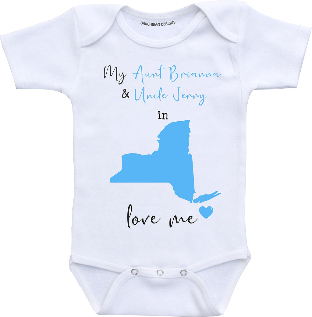 Daiichiban Designs Custom Aunt and Uncle baby gifts New York baby clothes