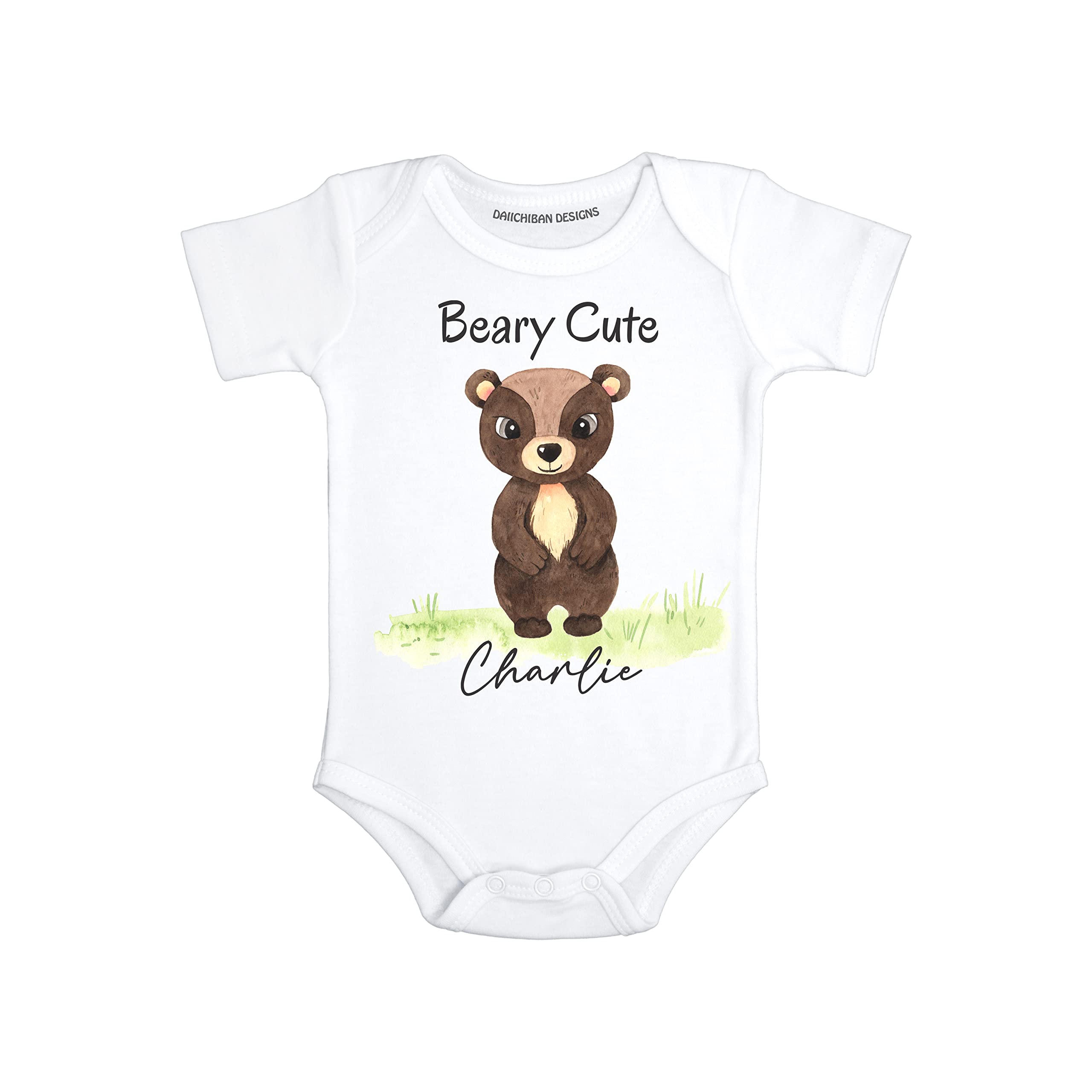 Daiichiban Designs Beary Cute baby clothes personalized baby gifts with name