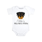 Personalized Rottweiler baby clothes Dog sibling baby outfit