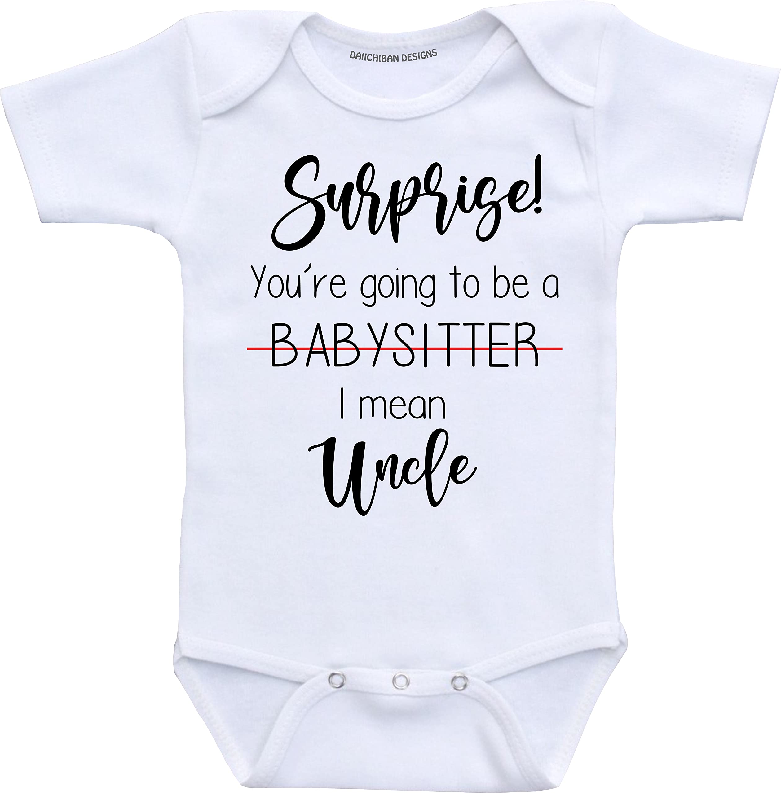 Daiichiban Designs Surprise pregnancy announcement for uncle baby reveal gifts