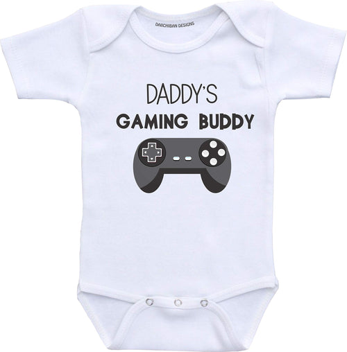 Daddys Gaming Buddy Video Game Nerdy Baby Clothes Geeky Infant Creeper