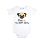Personalized Pug baby clothes Dog sibling baby outfit