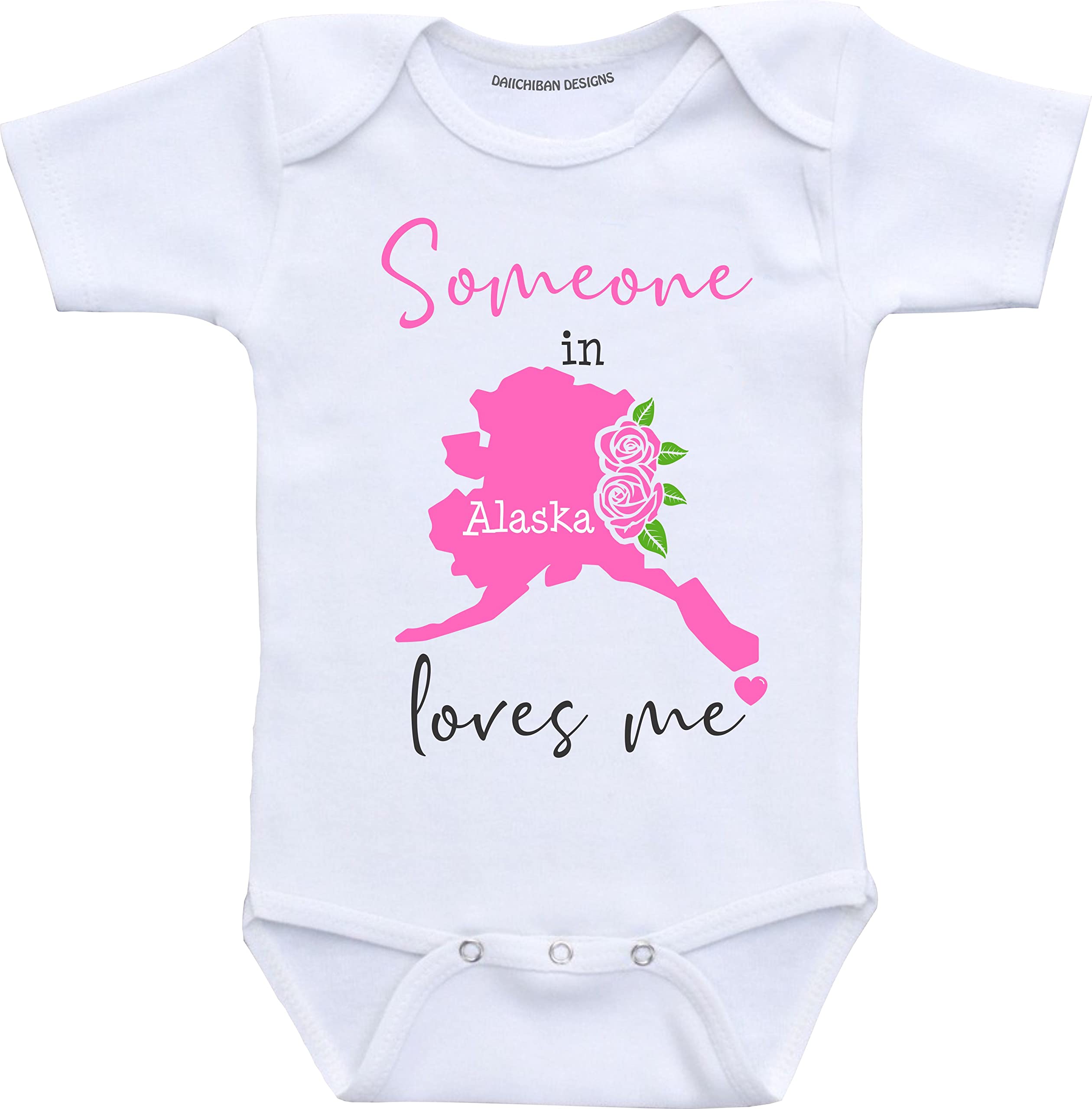 Daiichiban Designs Someone in Arizona loves me baby gifts customizable