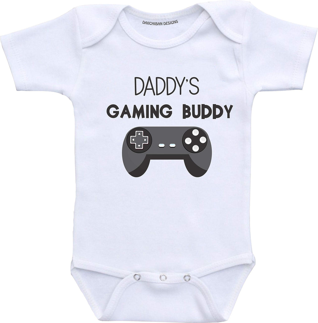 Daddys Gaming Buddy Video Game Nerdy Baby Clothes Geeky Infant Creeper
