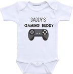 Daddys Gaming Buddy Video Game Nerdy Baby Clothes Geeky Infant Creeper