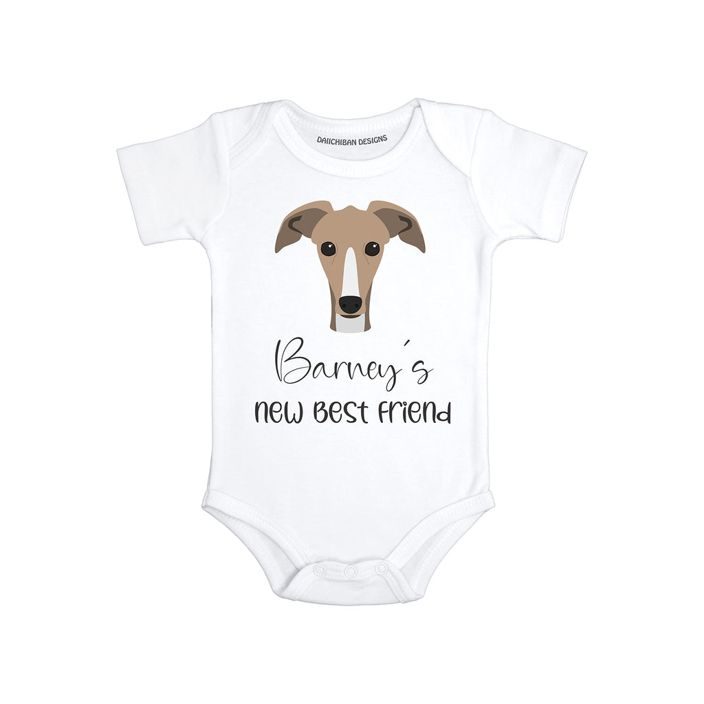 Greyhound Baby clothes dog theme Personalized dog baby outfit